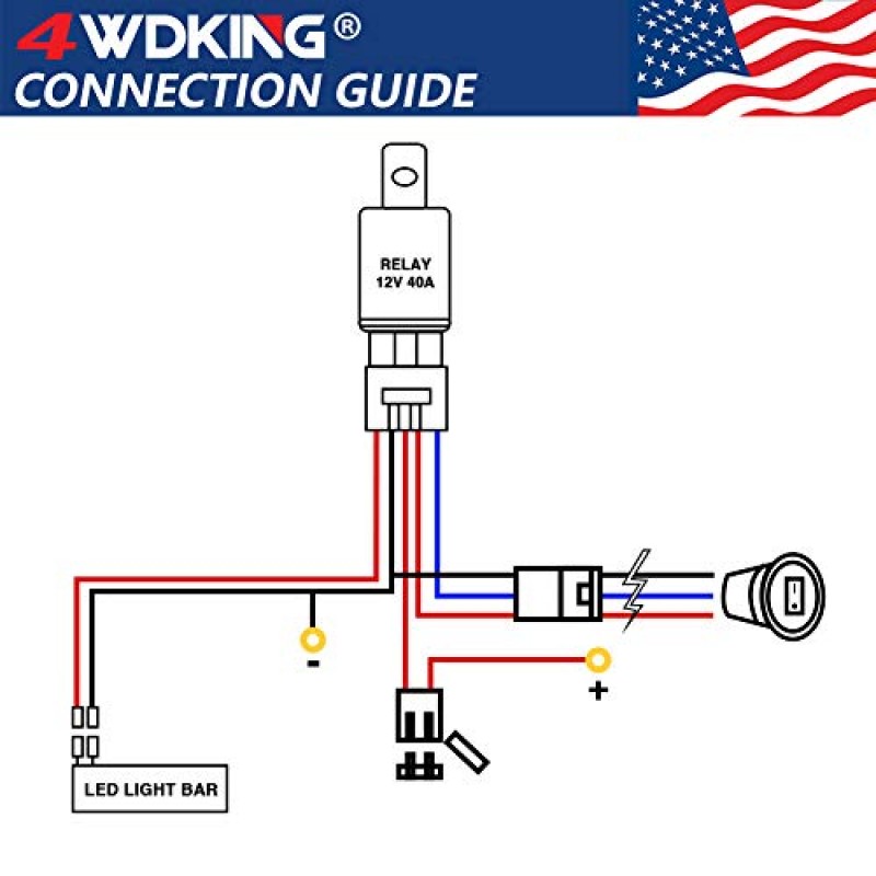 LED Light Bar Wiring Harness with Female DT Connector